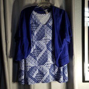 Catherine's Tank top and Crop Cardigan